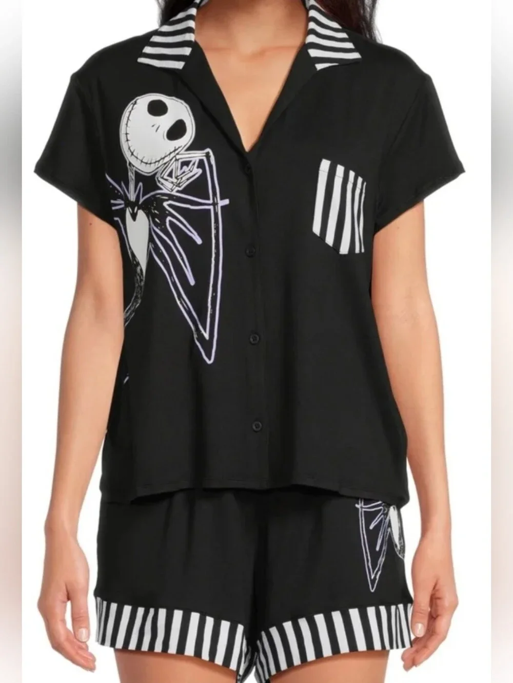 Nightmare Before ChristmasDisney Women's Black/White Pajama Set 2x (18W/20W) NWT - Picture 2 of 2